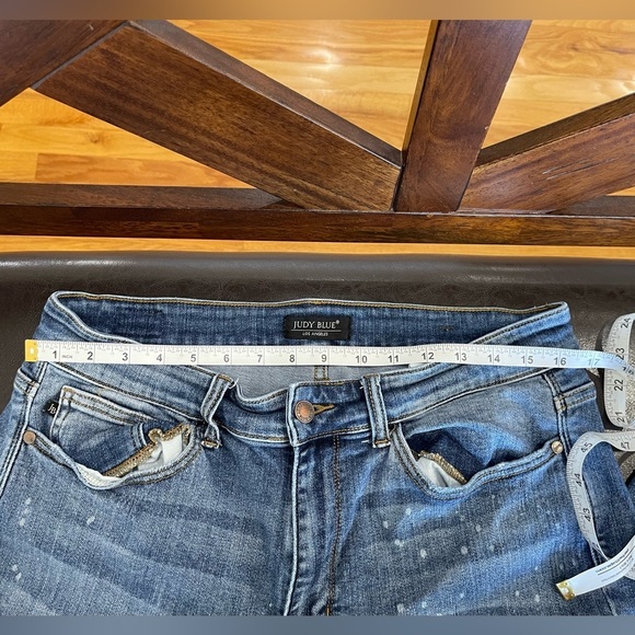Judy Blue size 14W denim blue jeans modest mature plus size minimalist casual - Picture 14 of 16